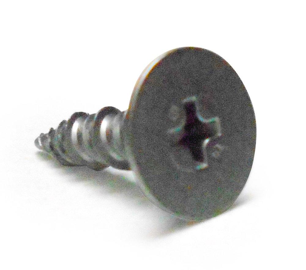 Japan Power Fastening Hi-Low Screws, Flat Head, Fully Threaded, Stainless Steel, M4.6 X 18mm Length, Pack of 500