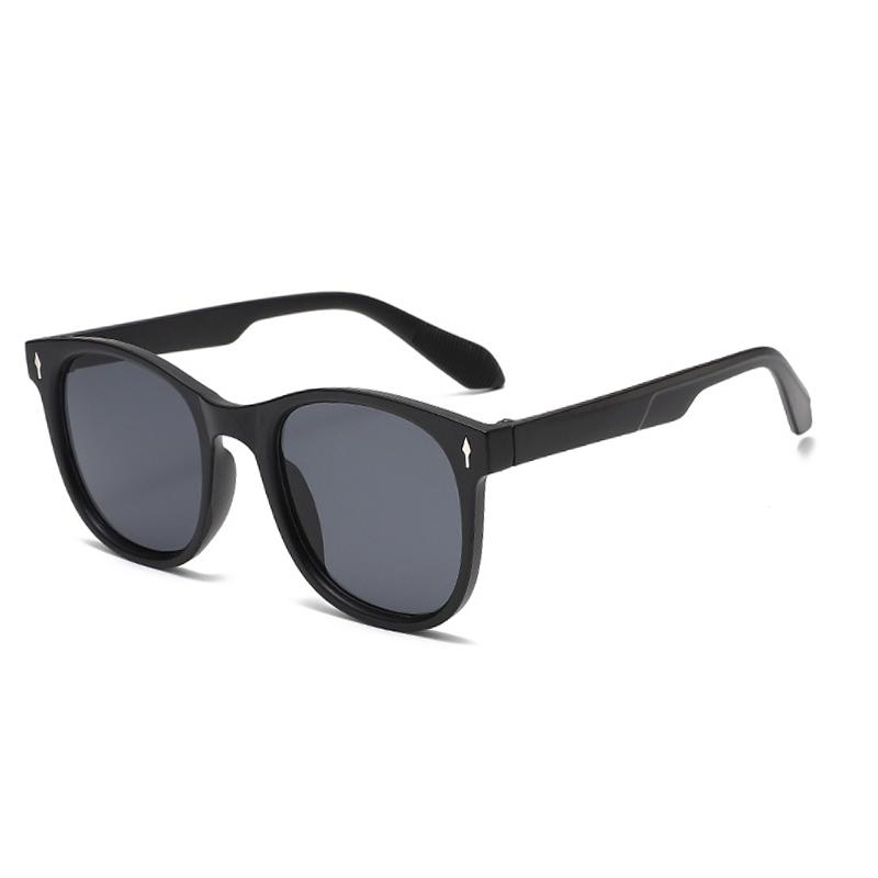 Classic Round Sunglasses for Men Women, Black Frame UV400 Fashion Casual SunGlasses