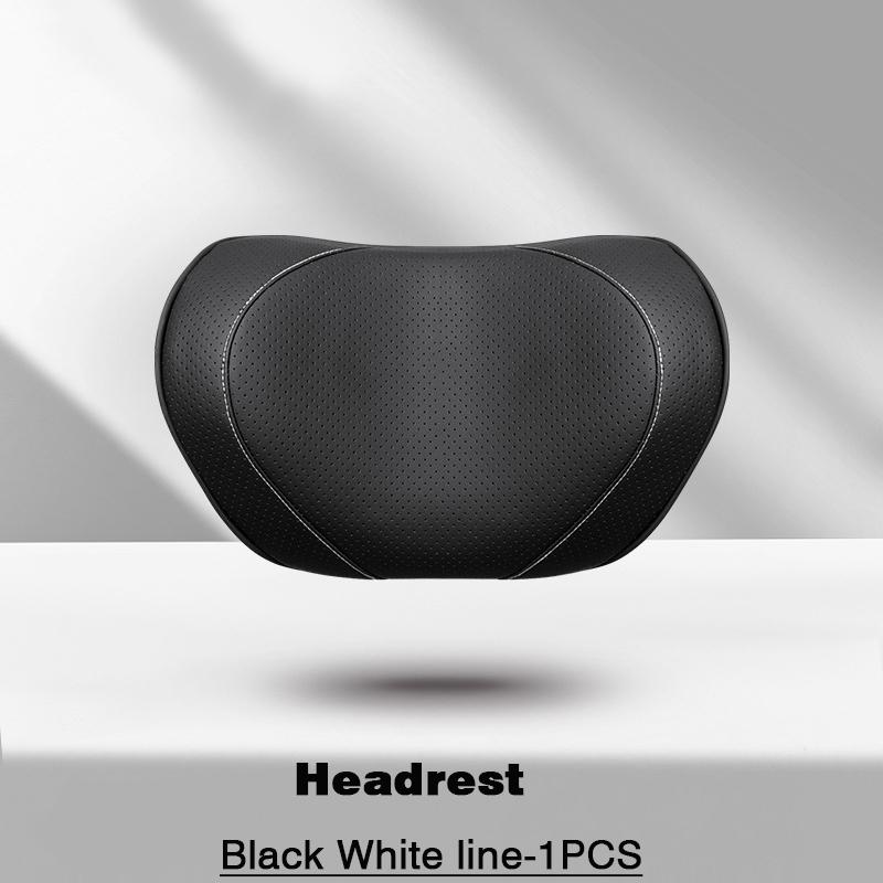 AABKV1 For Porsche Headrest Neck Support Waist Lumbar Cushion Soft Car Seat Neck Pillow Seat Cover Protector original color scheme