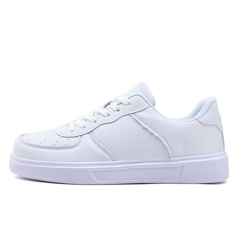 New Leather Sneakers Women's Spring and Autumn Casual Board Shoes Versatile Little White Shoes Waterproof and Breathable Student Running Shoes