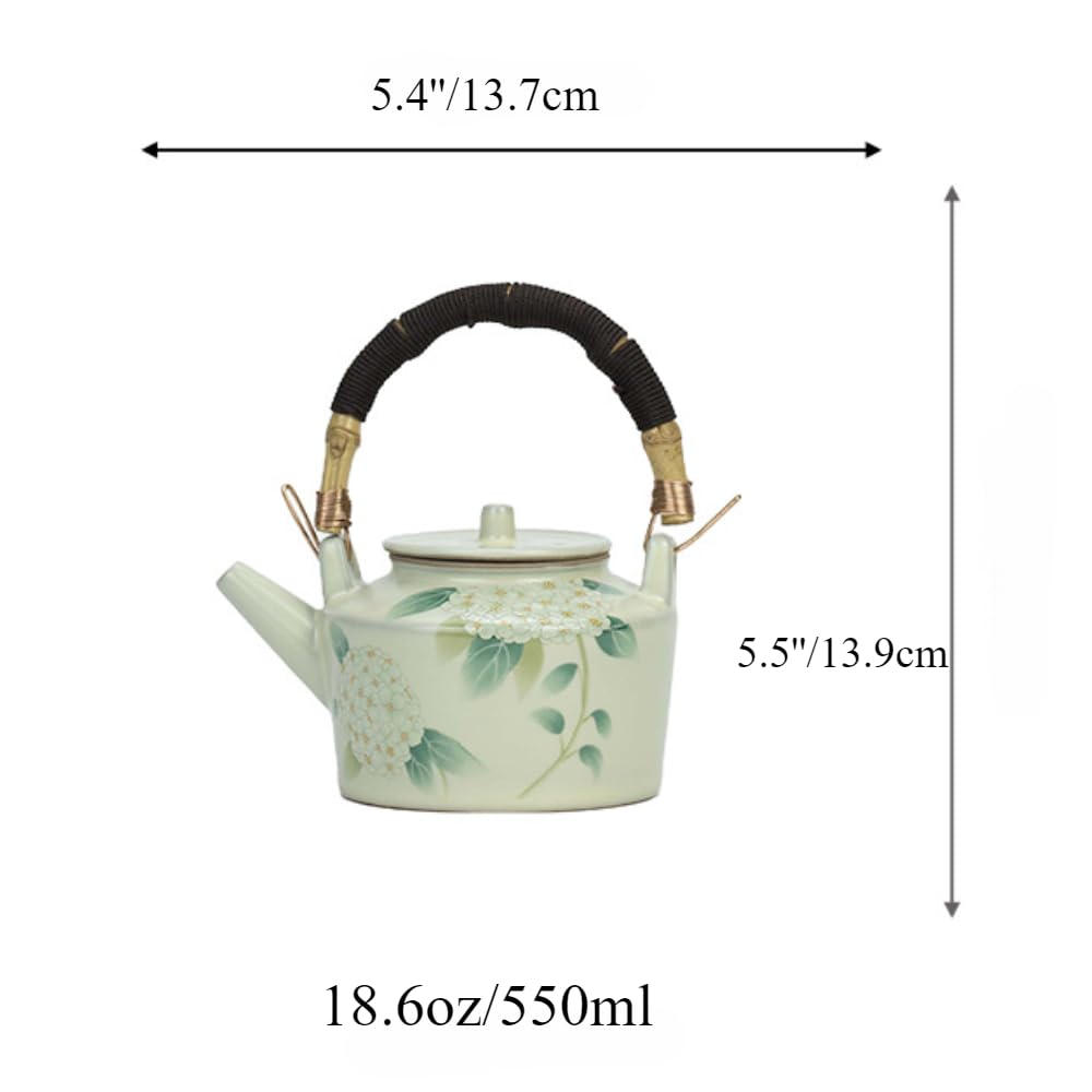 Large Capacity Yellow Ru Kiln Xuien Flower Tea Pot Household Kung Fu Tea Set Open Slice Ceramic Pot Single Pot