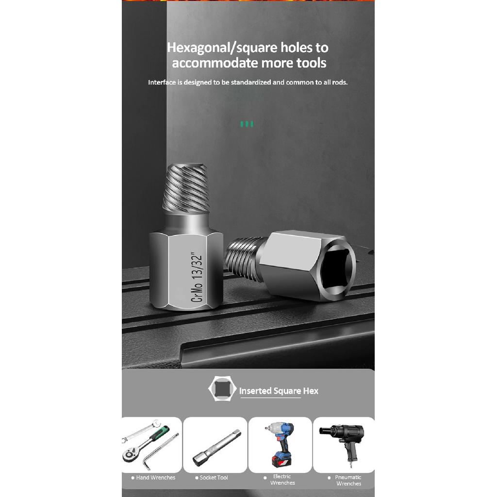 Universal Damaged Screw Extractor Easy Out Bolt Extractor Set Bolt Stud Remover Tool Drill Set Broken Speed Out Bolt Extractor