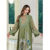 Indonesia Middle East Morocco Embroidery Diamond Print Long Sleeve Robe Women Long Travel Dubai Dress Dress