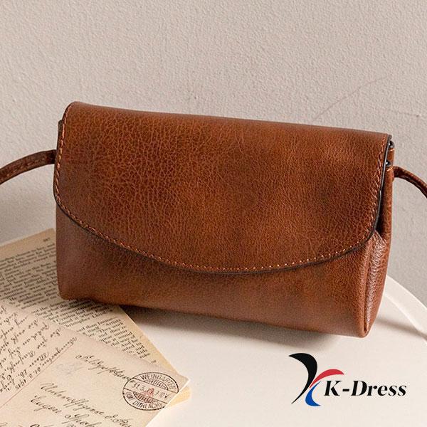 

Вінтажна шкіряна сумка кросбоді з трьома відділеннями (2 кольори) 18x11x11cm коричневий