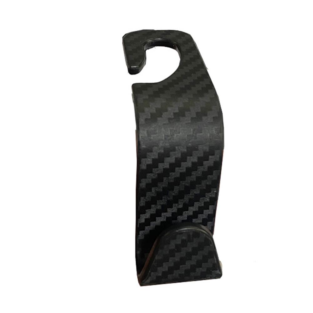 Carbon Fibre Hook Car Seat Headrest Hook Auto Back Seat Organizer Hanger Handbag Clothes Bracket Car Interior Accessorie 1 Pcs