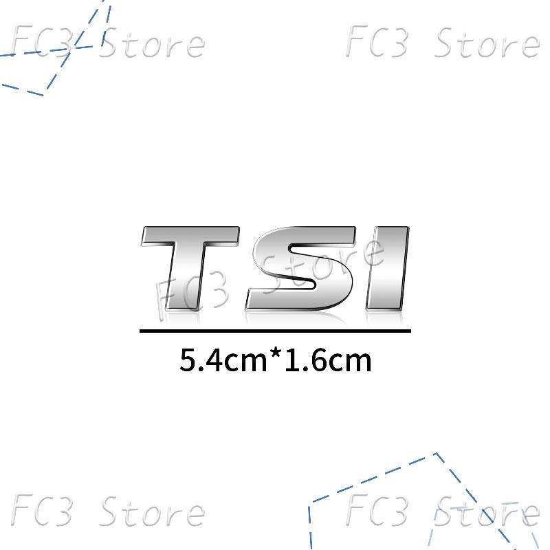 New 3D ABS Plastic Car Styling TSI Logo Emblem Rear Bumper Trunk Badge Sticker For VW Volkswagen Golf 4 5 6 MK6 MK7 Jetta Passat GJ4