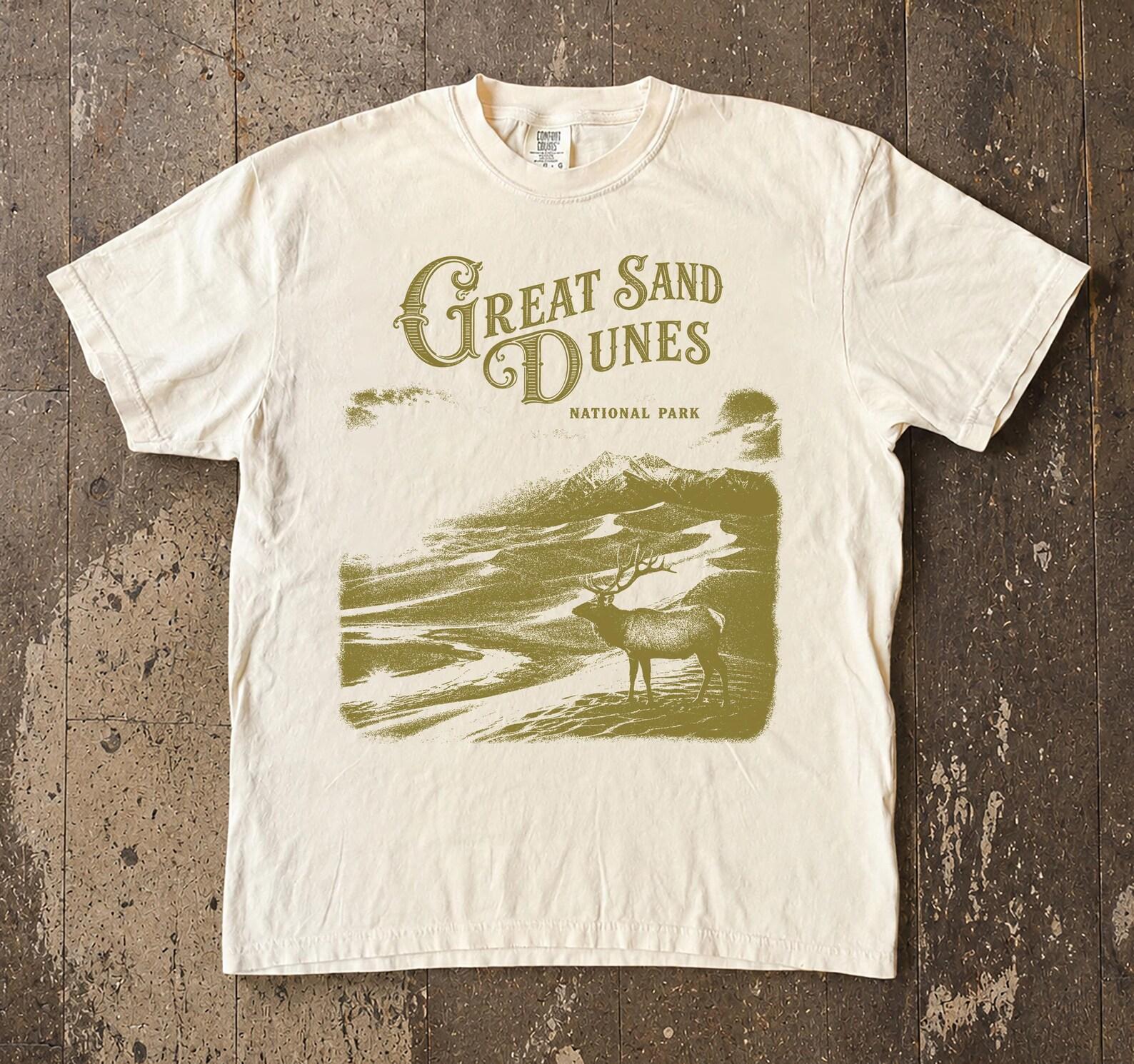Sand Dunes National Park Shirt, Vintage Mountain Hiking Tee, Colorado Camping Adventure 3XL