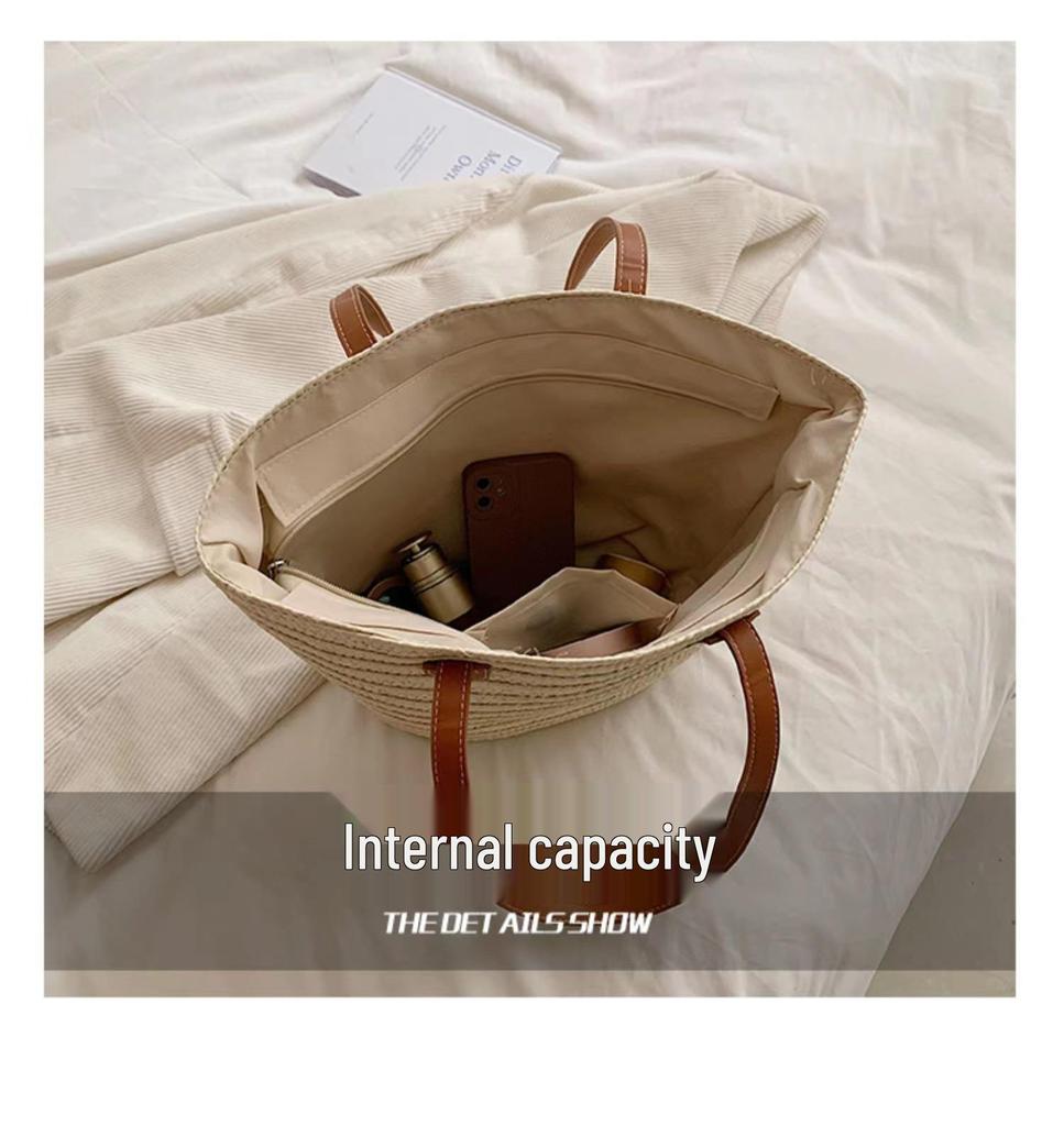 Women's Summer Stylish Large Capacity Woven Tote Bag