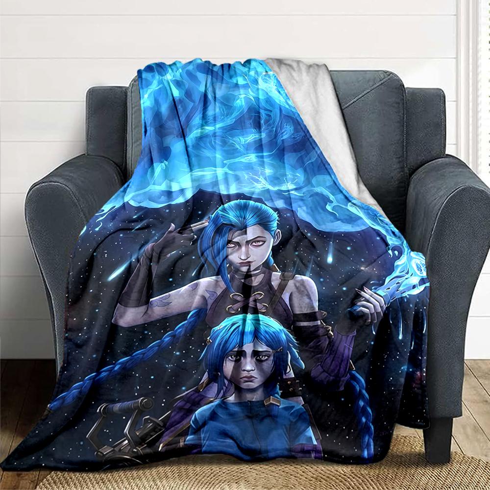 1Pc Blue Flame Fantasy Blanket Soft Throw Blanket For Home Bedroom Bed Sofa Travel Office Solid Christmas Blanket