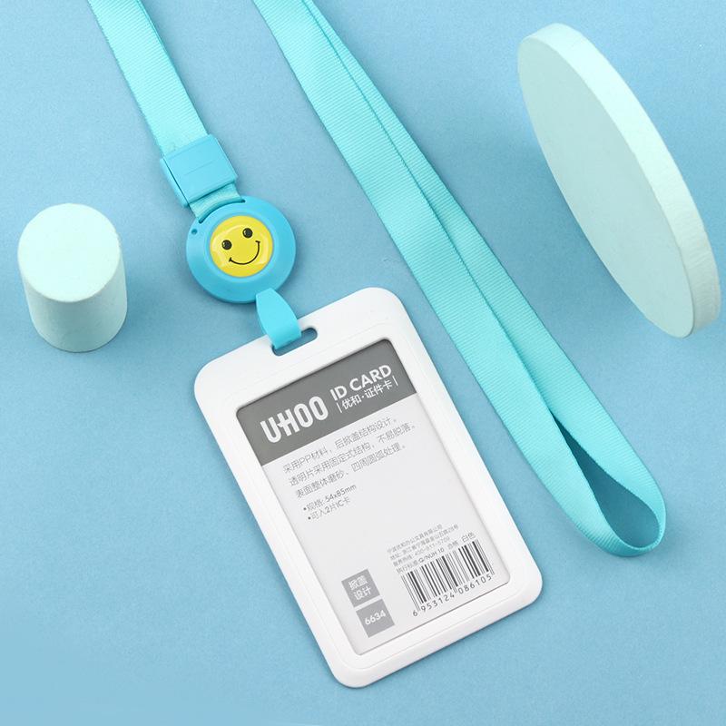Adjustable ID Badge Lanyard for Employees, Students, Work, and School Cards - Customizable Holder