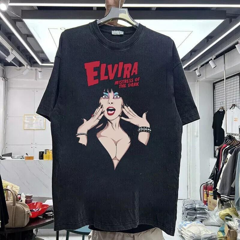 Elvira Mistress of The Dark Movie Cotton Black Unisex T-shirt All Size S-5XL Unisex T-Shirt L