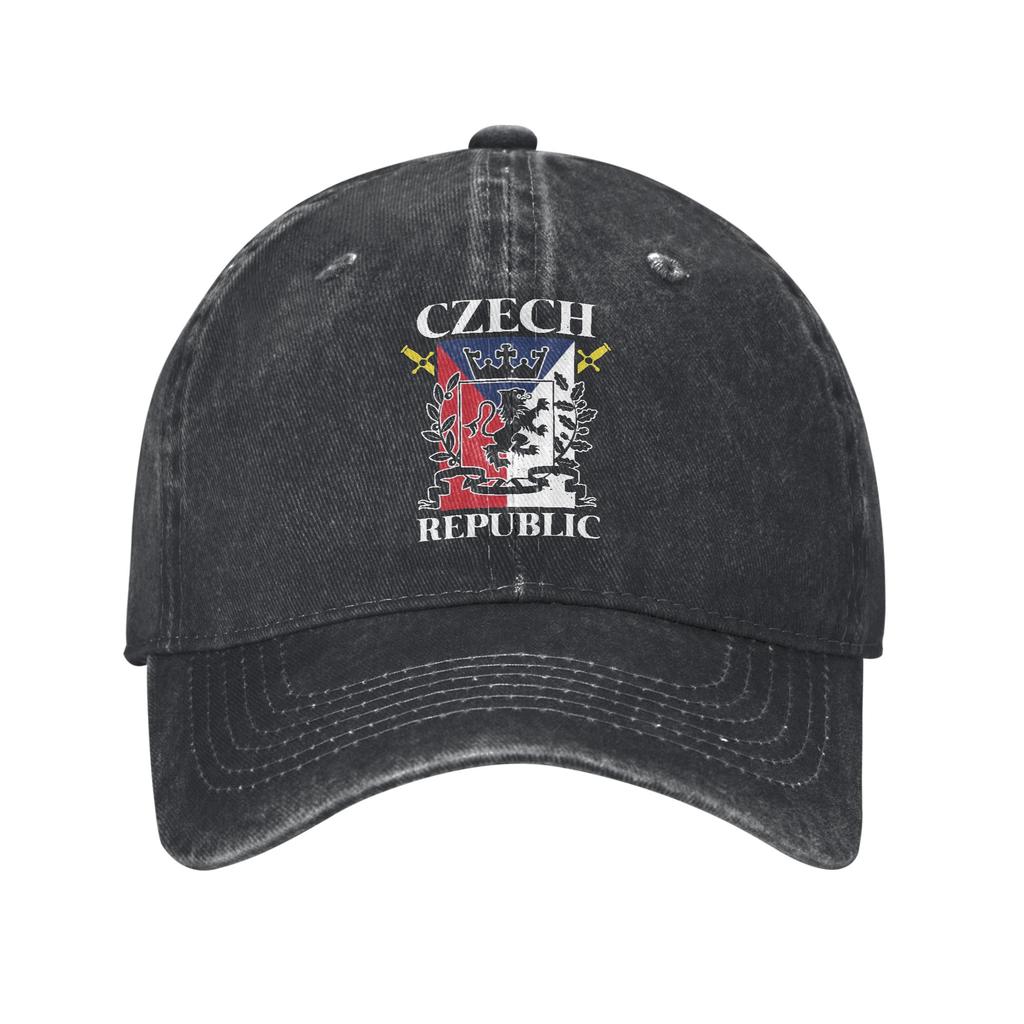 Wappen der Tschechischen Republik Baseballkappen Zubehör Für Unisex Verstellbare Trucker-Kappe