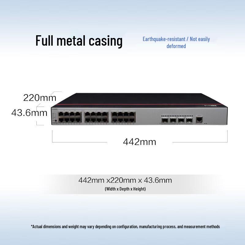 

Huawei S5735S-L24P4S-A1 24-Port Gigabit PoE Managed Switch