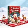 Advent Calendar for Kids 24 Days Chicken Figures Calendar, Farm Animals Countdown Cute Surprise Animal Figurines Boxes with Hen And