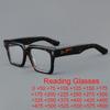 Topkwaliteit Heren Retro Vierkant Brilmontuur Designer Acetaat Optische Brillen Leesbril Presbyopie Brillen