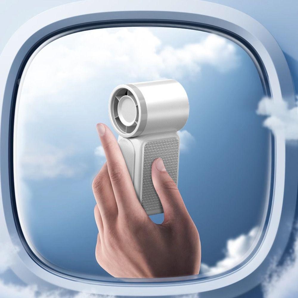 Air Turbo Tech Handheld Turbo Fan 6 Gear Wind USB Rechargeable Fan Mini Portable Fan  Travel