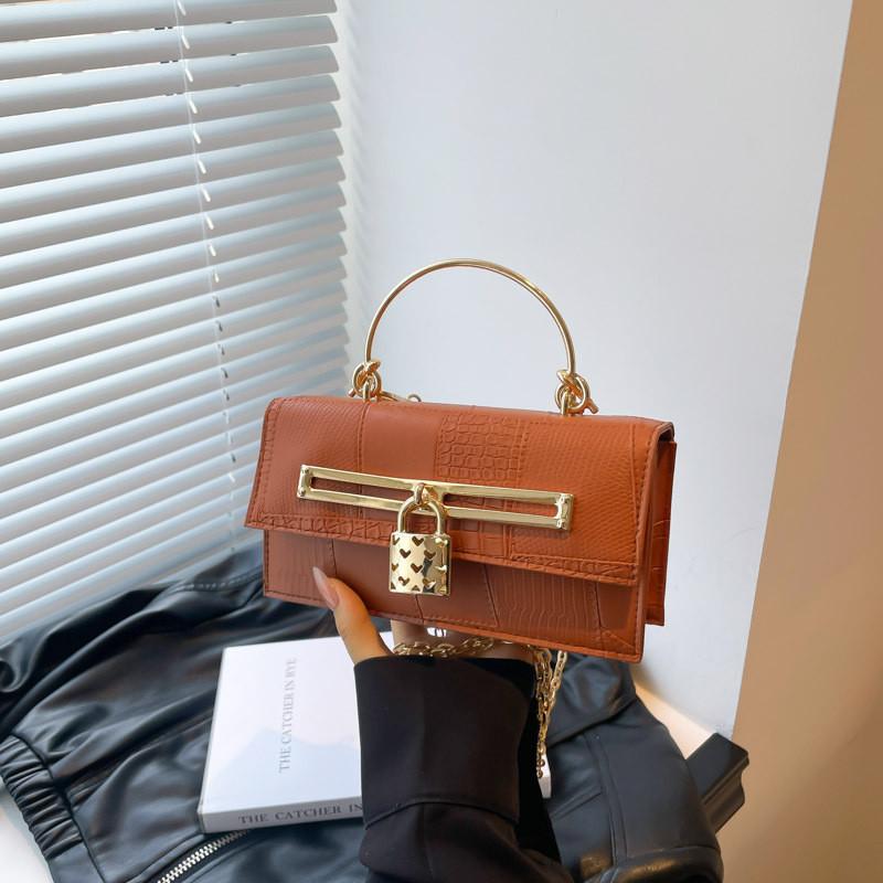 Vintage Single Shoulder Bag With Pu Material For Womens Daily Use