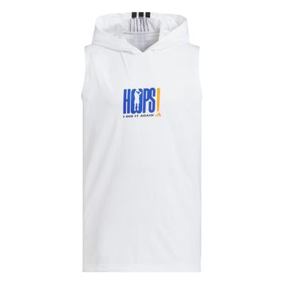 Basketball Hooded Climacool Loose Comfortable Basketball Vest Unisex Tops White JZ7472