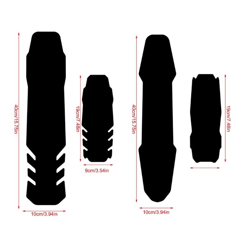 Durability Mountain Bike Frame Protector Scratch Resistant Bike Frame Guards for Outdoor Cycling