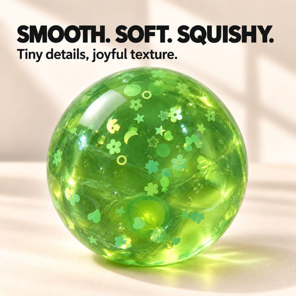 Sensory Fidget Ball Quick-rebound Squeeze Toy Round TPR Fidget Toy Desktop Gift