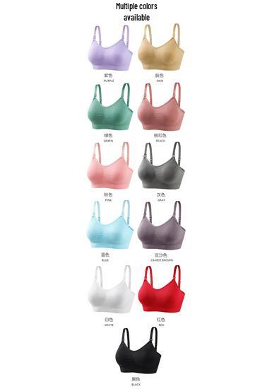 Seamless Plus Size Nursing Bra - Adjustable Front Buckle, Push-up, Postpartum, for Pregnant Women