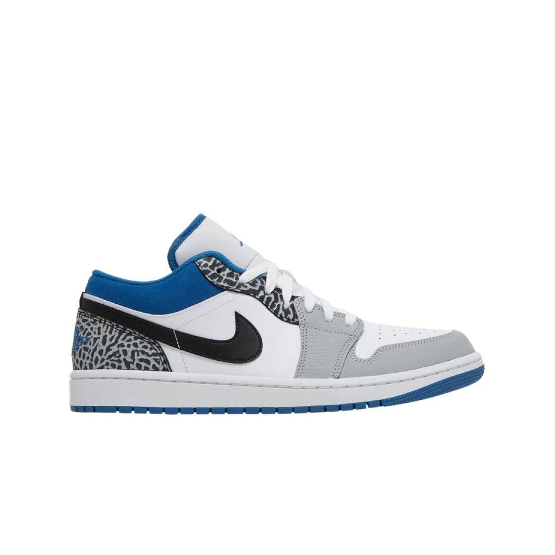 

Мужские кроссовки Jordan 1 Low SE White Cement Grey Blue DM1199-140
