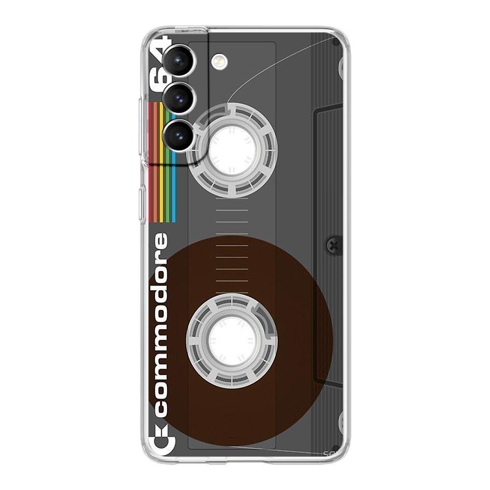 Phone Case For Samsung Galaxy S25 S24 S23 FE S22 Ultra S20 S21 5G S10 S9 Plus S10E S8 Clear Cover Magnetic Radio Tape Cassette