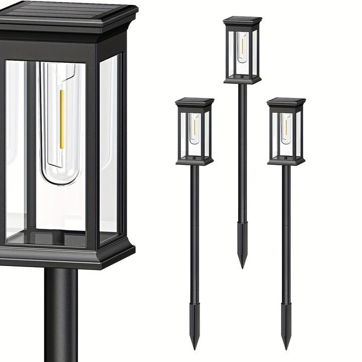 Solar Pathway Lights Outdoor Solar Lighting Garden Lamp Waterproof Landscape Lights Walkway Driveway Lawn Light Garden Decor New