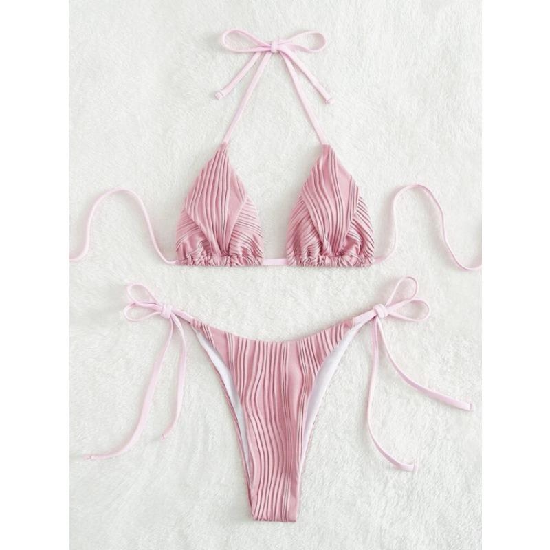 New Drawstring Strap Split Bikini Swimwear Bikini