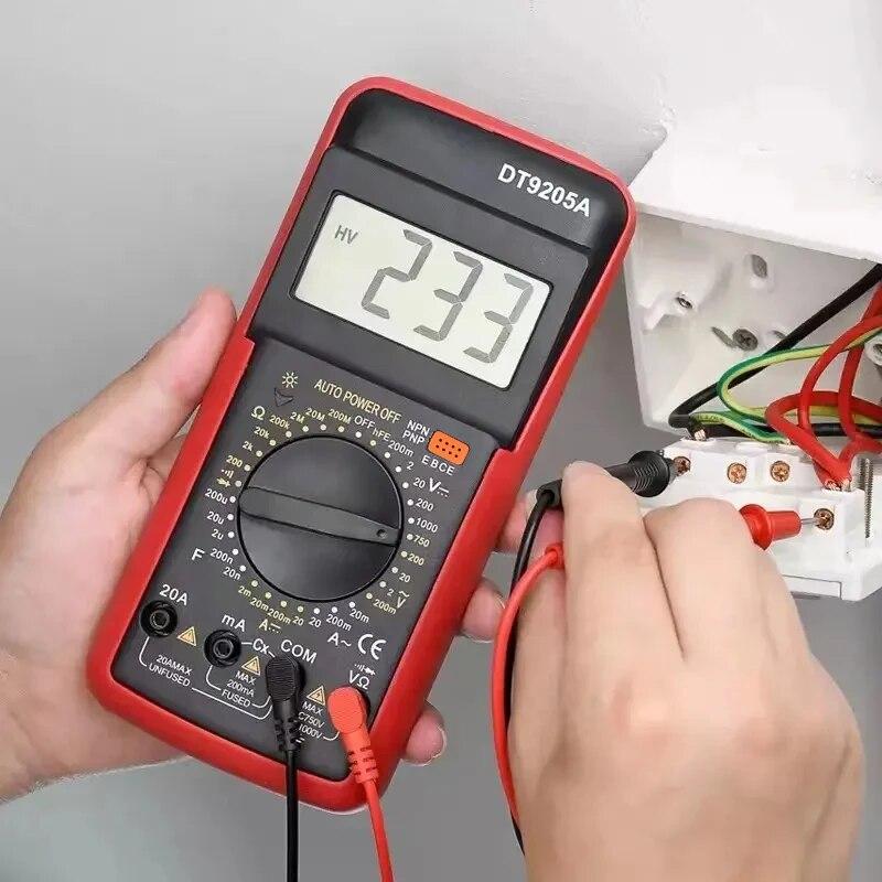 

DT9205A Fully Automatic Digital Multimeter High-precision Universal Meter червоний