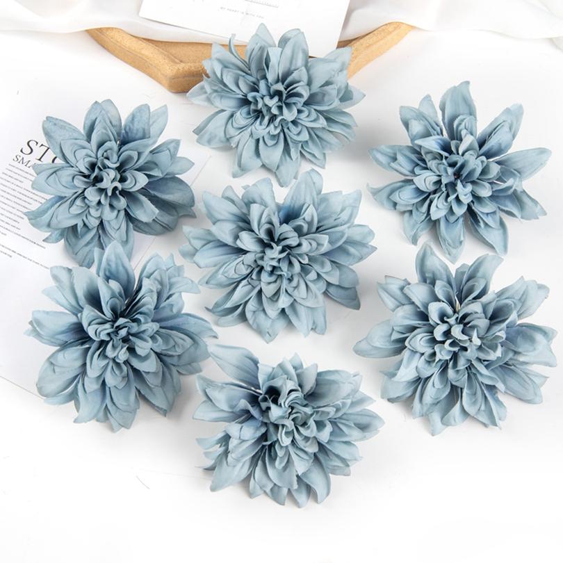 

Artificial flower Silk Gerbera Home Room party Outdoor Garden Decor Festival wreath Diy candy box brooch Wedding Accessories 40 pcs