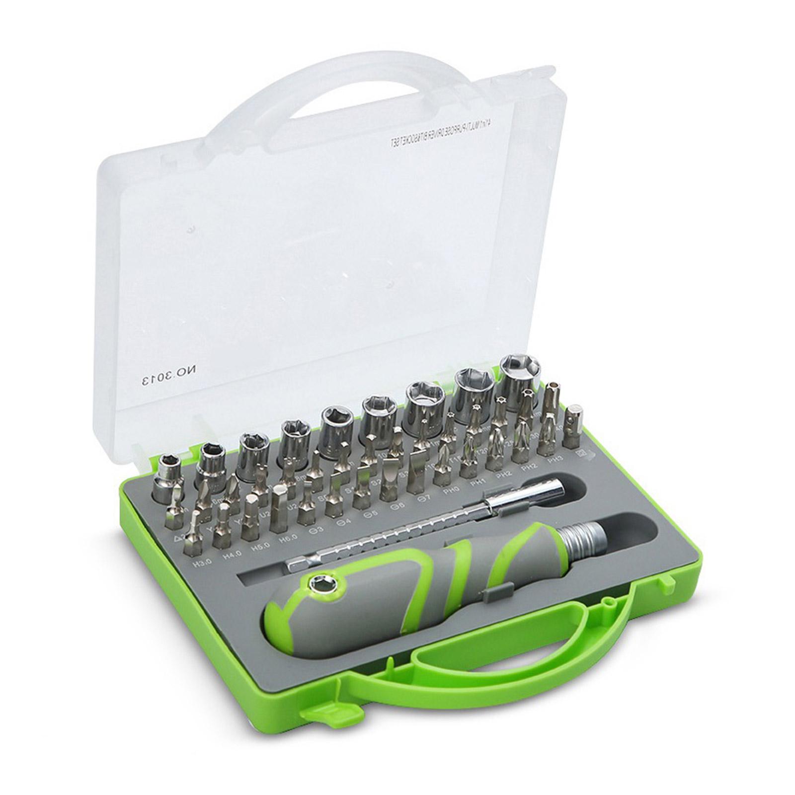 

41 в 1 отвертка магнитная прецизионная отвертка биты ремонт Torx трещотка отвертка комплект для телефона ноутбука нескользящая