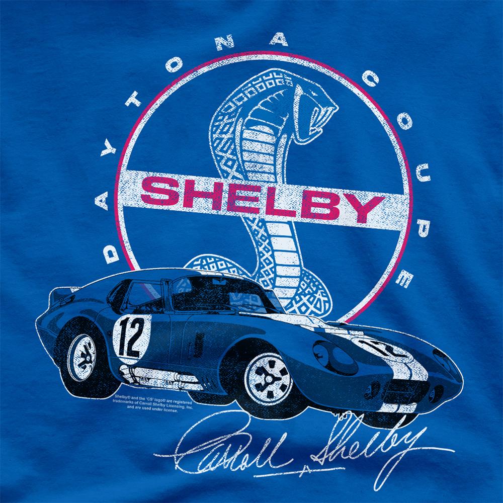 Carroll Shelby Unisex Adult Daytona Coupe Logo T-Shirt