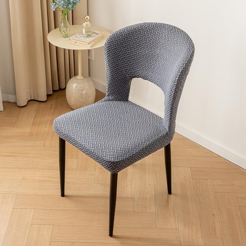 

Curved Dining Table and Chair Cover Latest Dining Chair Cover Universal Seat Cover Elastic Thickened Stool Cover 40*42*42cm