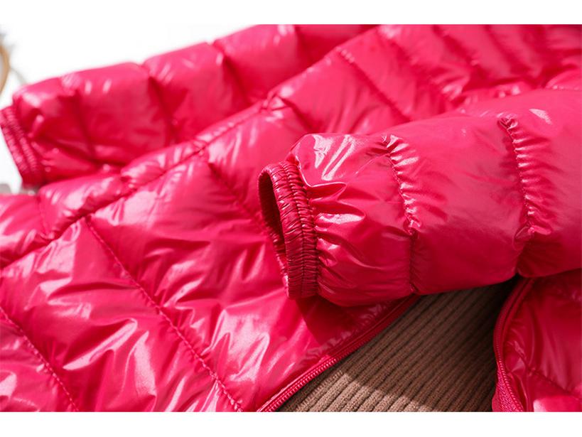 Women's Mid-Length Lightweight Hooded Down Jacket - 2025 Autumn/Winter Slim Fit Plus Size Outerwear