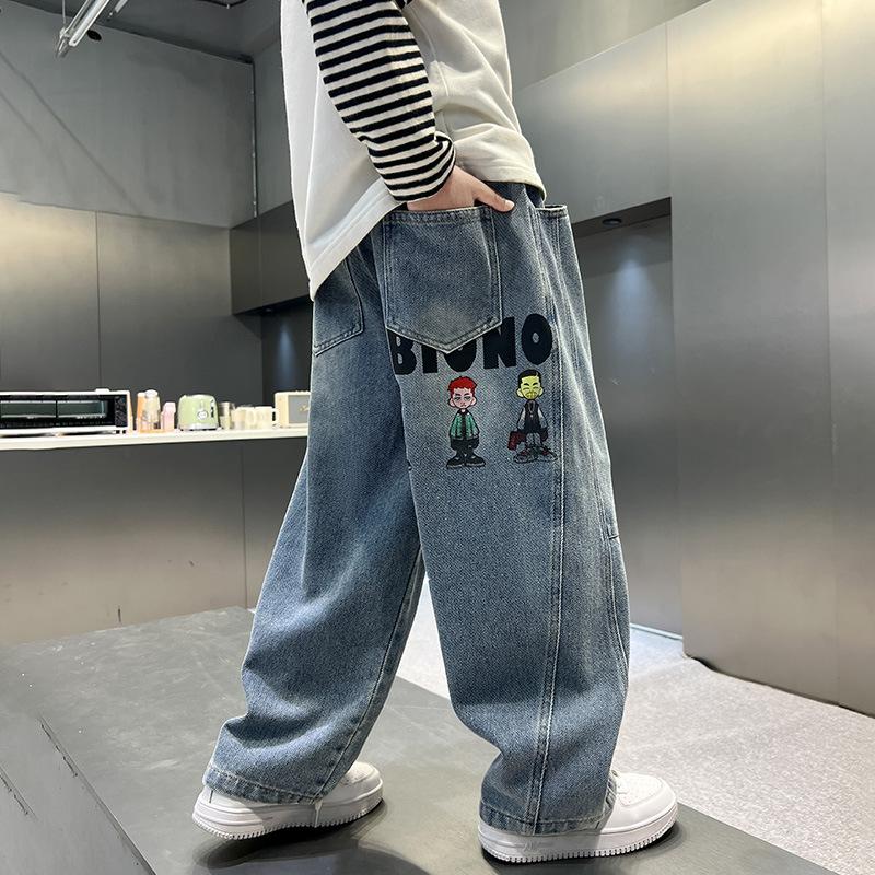 Jean Children's Clothing Boys' Spring Pants Summer Jeans Spring and Autumn Boys' Thin Pants
