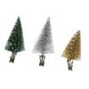 3Pcs Christmas Tree Decoration Clip Vivid Exquisite Pine Tree with Clip for Christmas Decoration