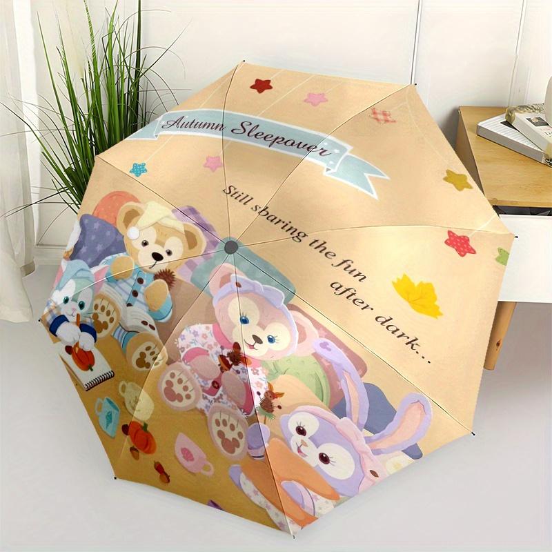 

StellaLou Gelatoni ShellieMay Duffy Automatic 3-Fold Umbrella Design, Cute Cartoon Pattern, Portable Outdoor Umbrella, Perfect