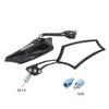 Universal 8mm 10mm Motorrad Rückansicht Moped Lenker Seite Spiegel Drehbare Blau Rückspiegel Zubehör Motorrad