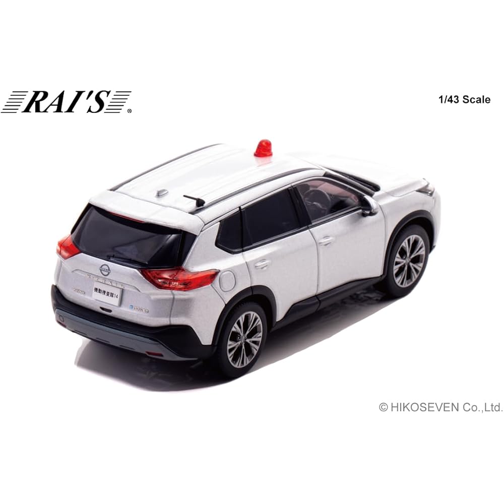 RAI'S 1/43 Scale Nissan X-Trail S e-4ORCE (T33) 2022 Police Headquarters Criminal Investigation Department Mobile Investigation Unit Vehicle (Silver) 