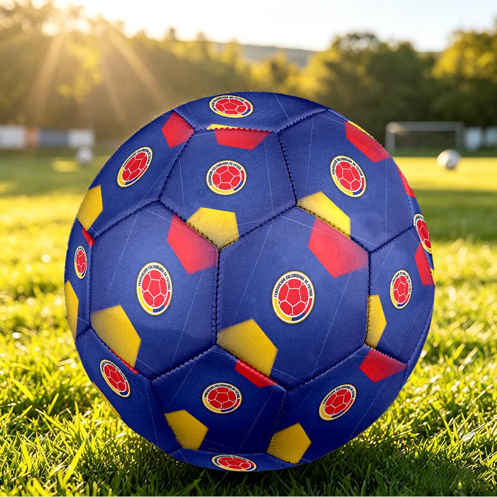 Colombia Football Printed Size 5 Soccer Ball Wear Resistant Standard Adult Training Football Fan Gift for Indoor Outdoor Match Sports