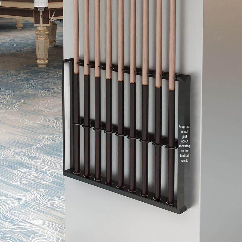 Jundingying 7-Hole Wall-Mounted Billiard Cue Rack