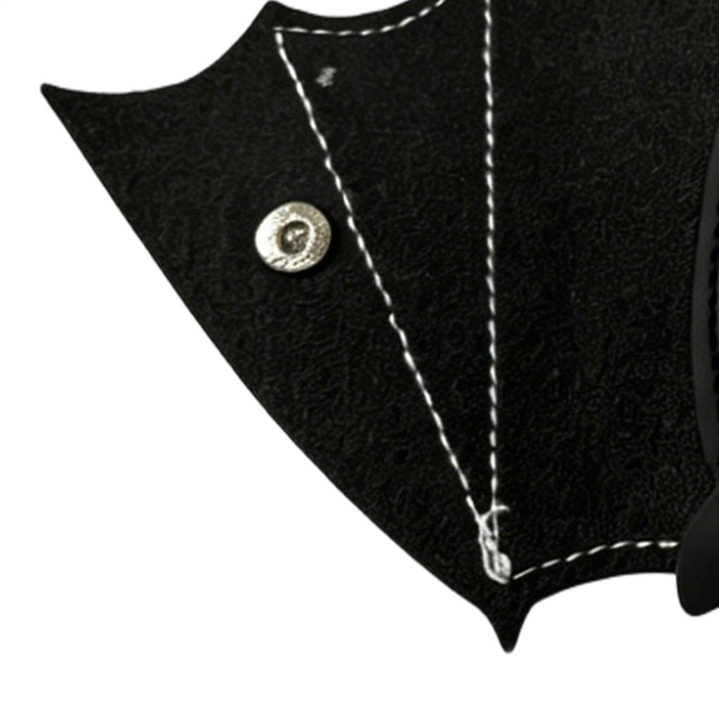 Bat Coin Purse PU Leather Bat Gothic Bag Keychain Change Purse with Foldable Wings for Shopping Travel Work School Events