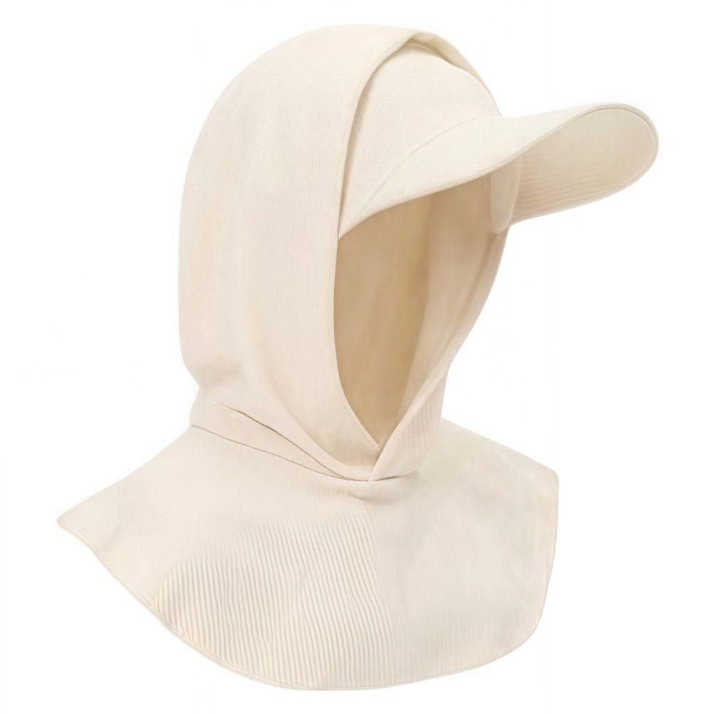 Integrated Neck-protecting Sun Hat Wide Brim Summer Turban Hat  Outdoor, Cycling
