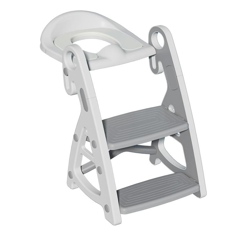Ceramic Jar Training Seat and Step Stool Stability Step Toilet Seat Adjustable Height Step Boy and Girl Folding Toilet Seat