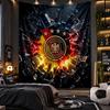 Wall Hanging Tapestry Germany Football Print Cloth for Living Room Bedroom Home Decor
