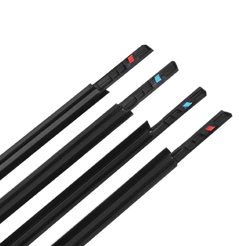 4Pcs Car Door Window Glass Sealing Strips Waterproof Rubber Black Weather Strips Fit For Suzuki SX4 Hatchback #83811-56K00-000