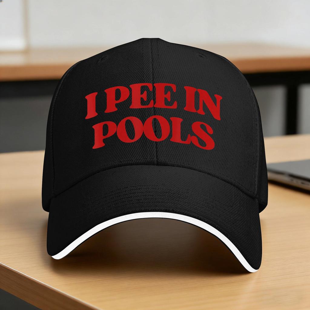 I Pee in Pools Yk Sun Baseball Cap Summer Unisex Adult Print Trucker Hat Wholesale yk Cool Kpop Rock Baseball Caps