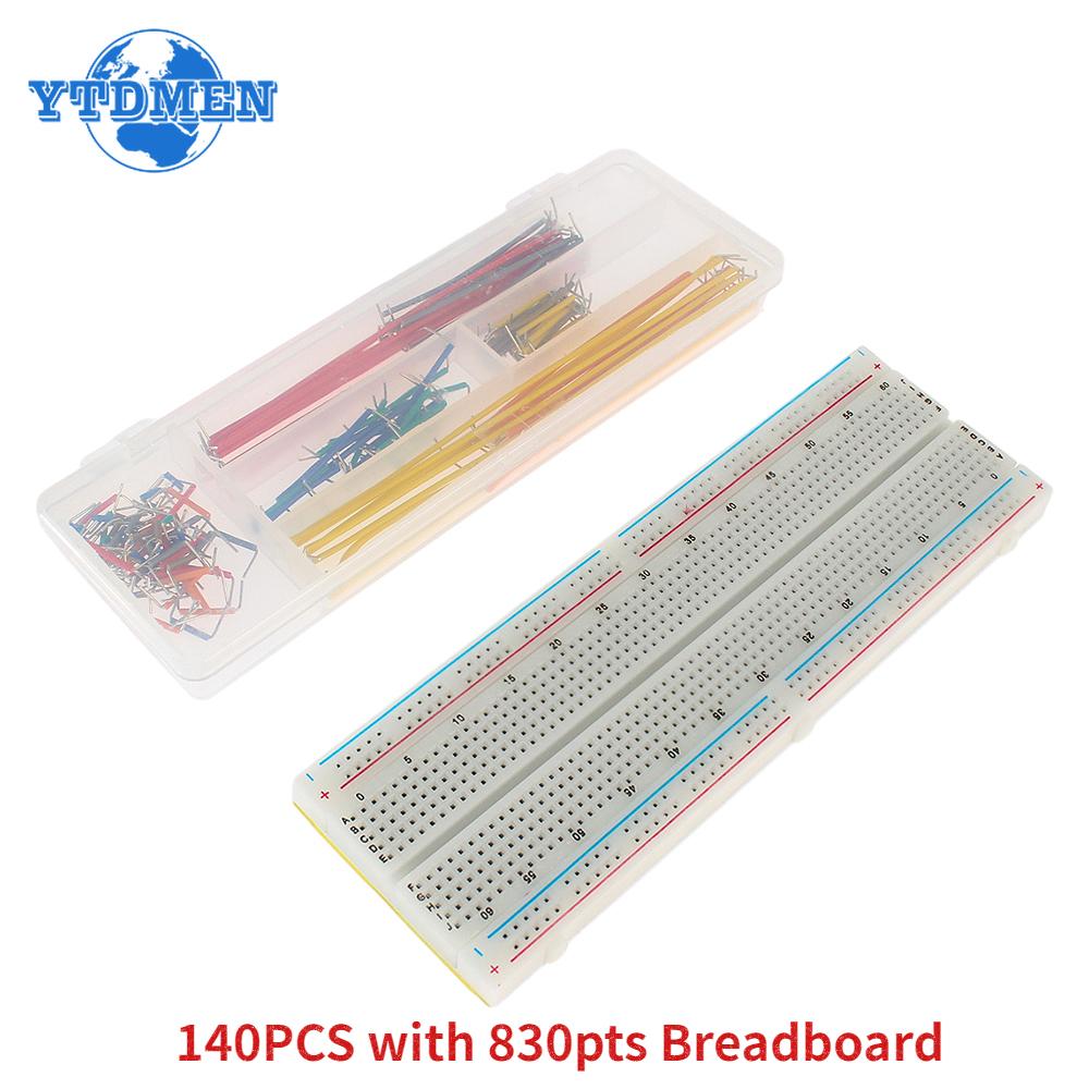 Breadboard Jumper Wire Kit MB102 Breadboard 830 Point Solderless Pcb Test Develop Bread Board Jumper Cable Electronics Diy Kits