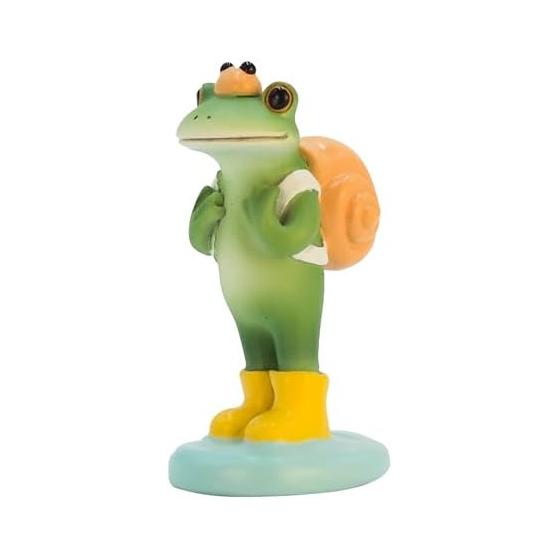Tea Life Daikai copeu Mascot Frog Frog Kopaw Rainy season Snail imitation frog W2.5 D3.8 H5.2 cm 621555
